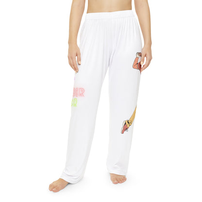 Pambabaeng Pajama Pantalon: Golf White