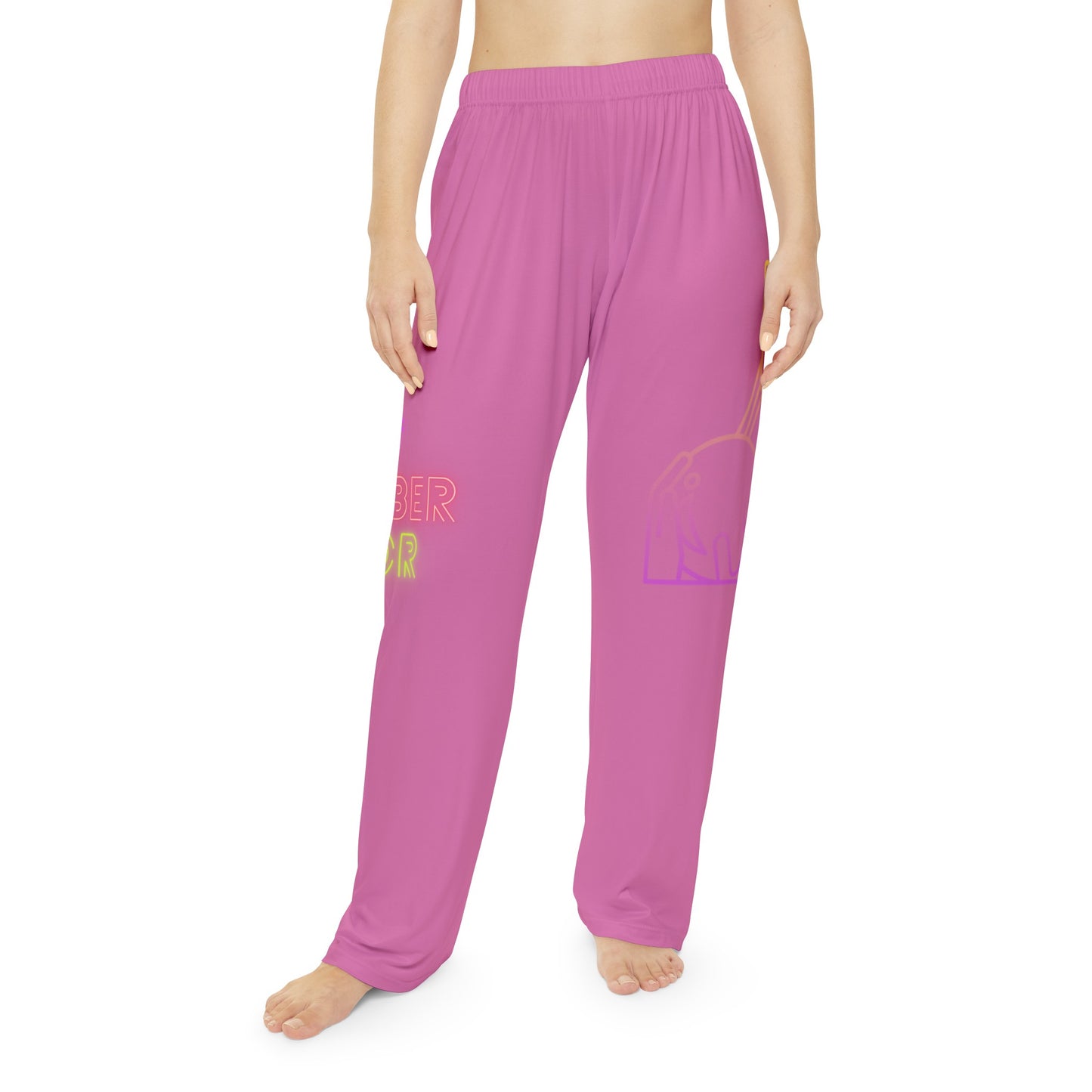 Women's Pajama Pants: Bowling Lite Pink