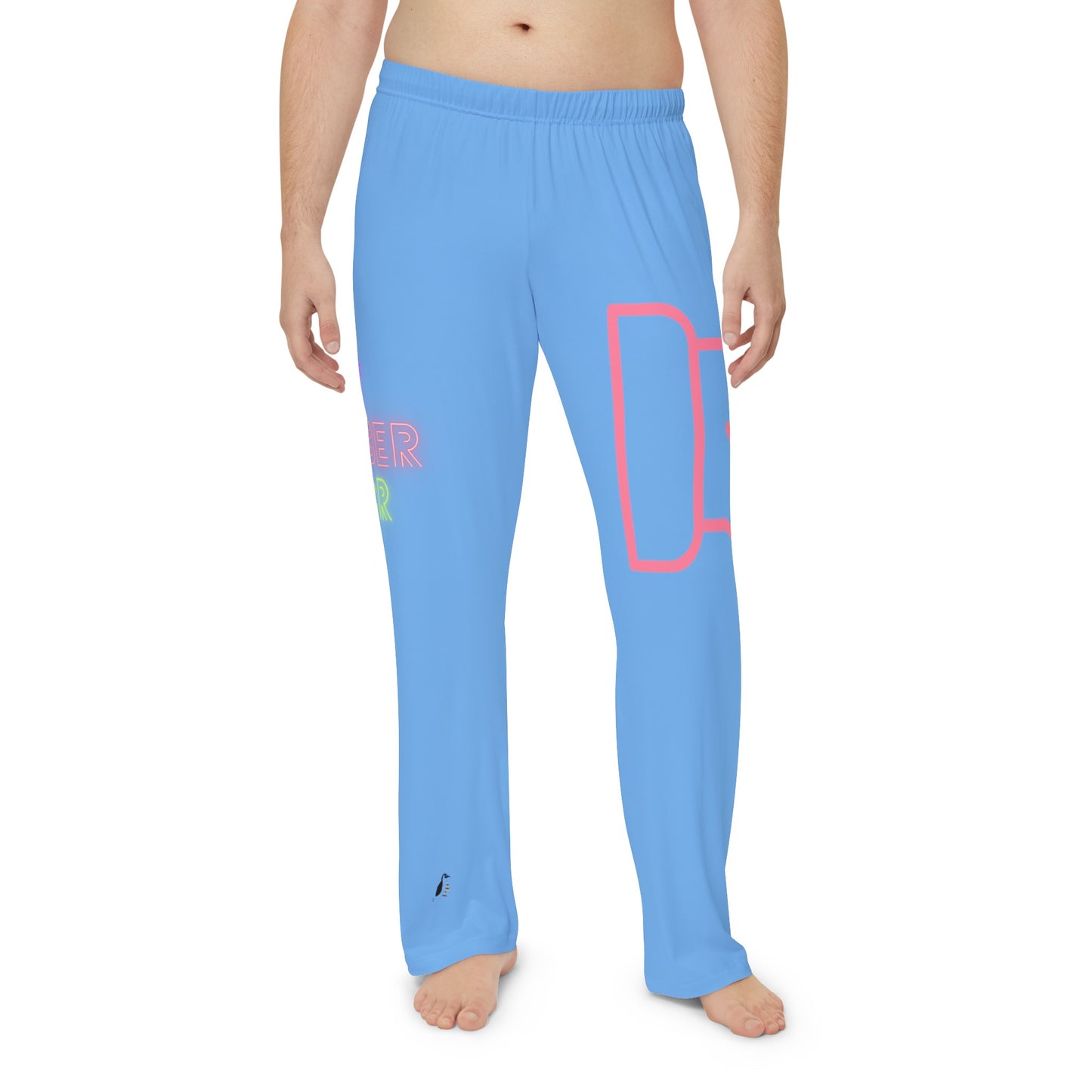 Men's Pajama Pants: Fight Cancer Lite Blue