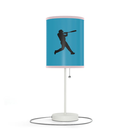 Lamp on a Stand, US|CA plug: Baseball Turquoise