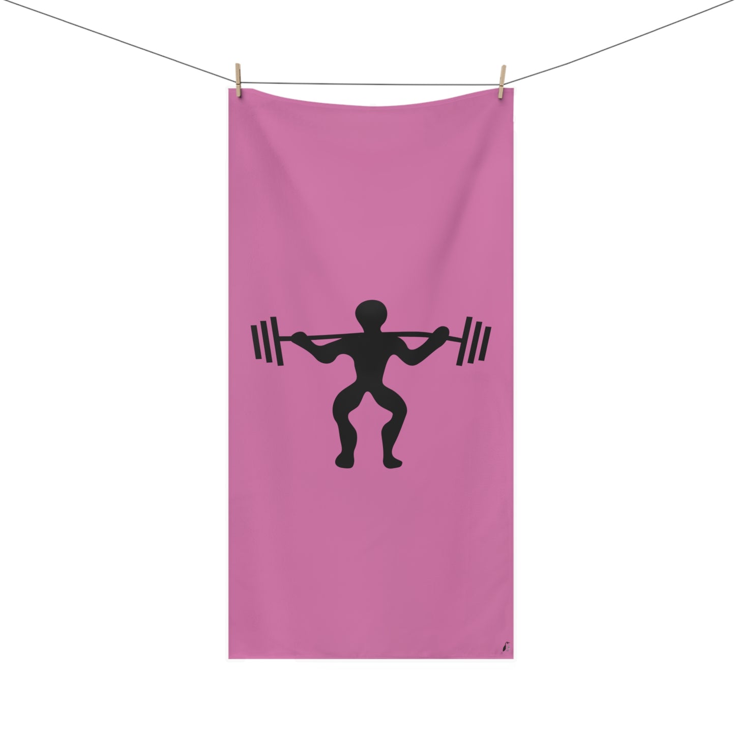 Mink-Cotton Towel: Weightlifting Lite Pink