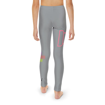 Youth Full-Length Leggings: Fight Cancer Grey