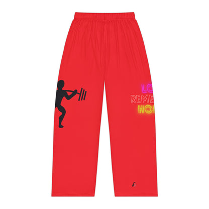 Women's Pajama Pants: Weightlifting Red