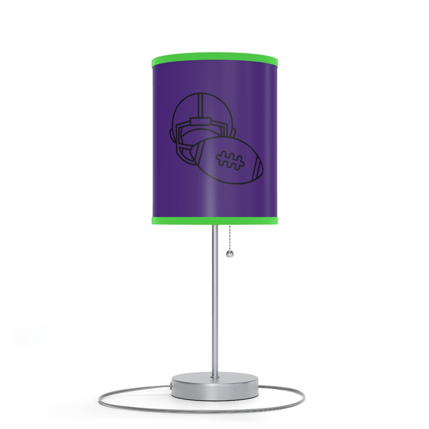 Lamp on a Stand, US|CA plug: Football Purple