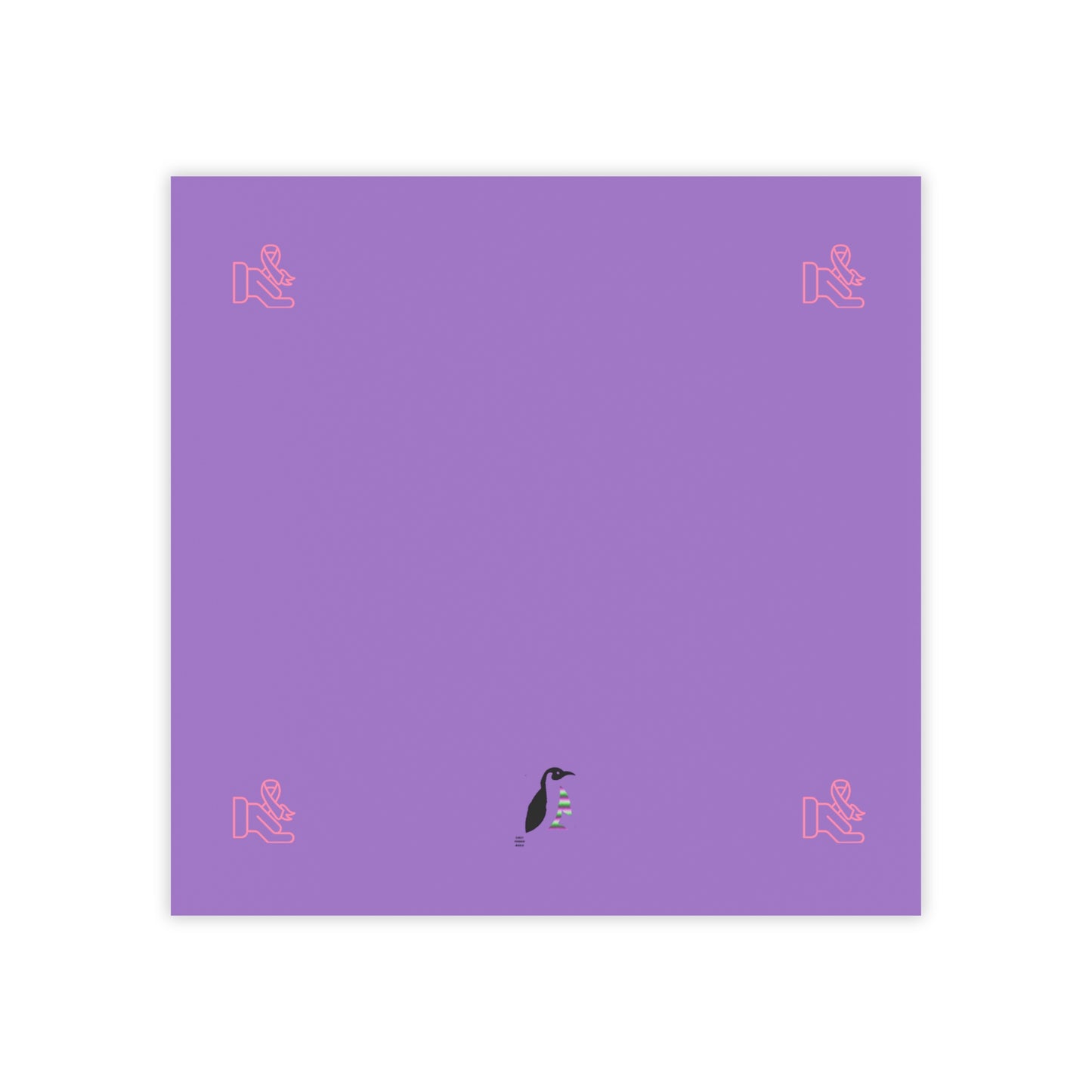 Post-it® Note Pads: Fight Cancer Lite Purple