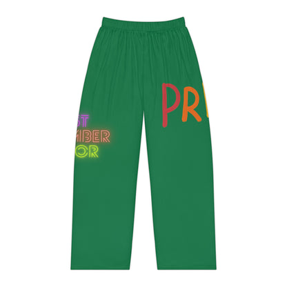 Women's Pajama Pants: LGBTQ Pride Dark Green