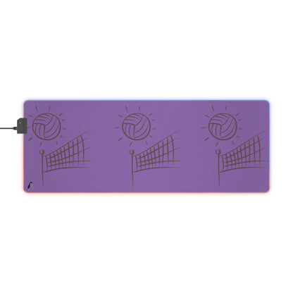 LED Gaming Mouse Pad: Volleyball Lite Purple