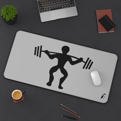 Desk Mat: Weightlifting Lite Grey