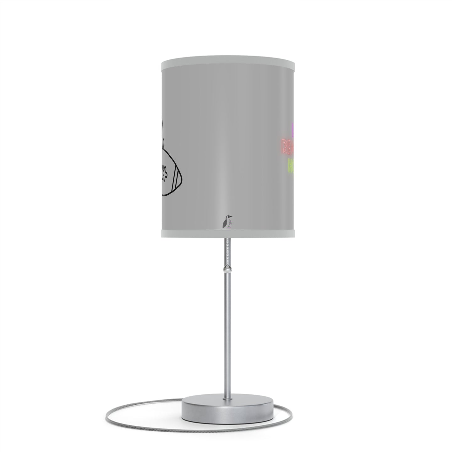 Lamp on a Stand, US|CA plug: Football Lite Grey