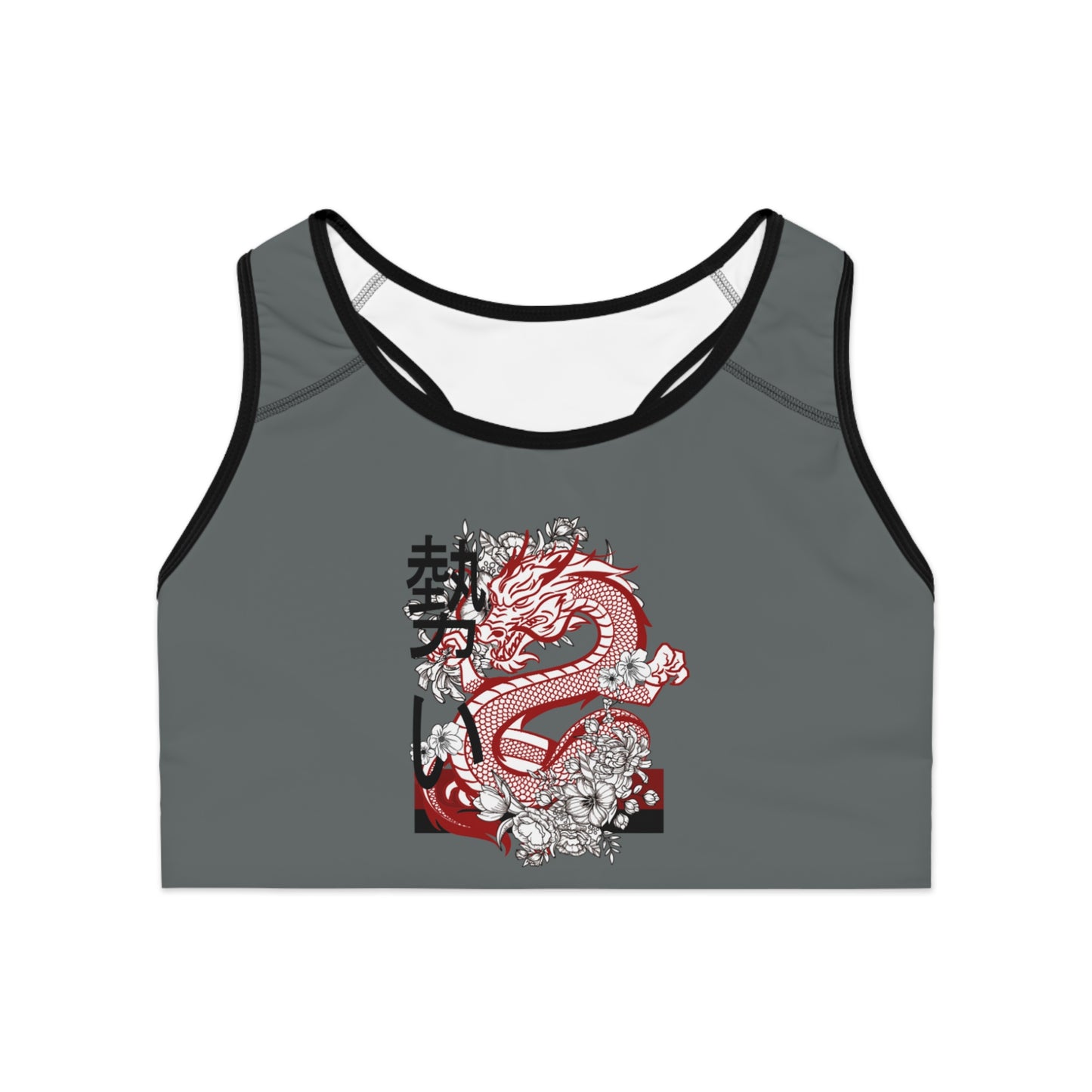 Sports Bra: Dragons Dark Grey