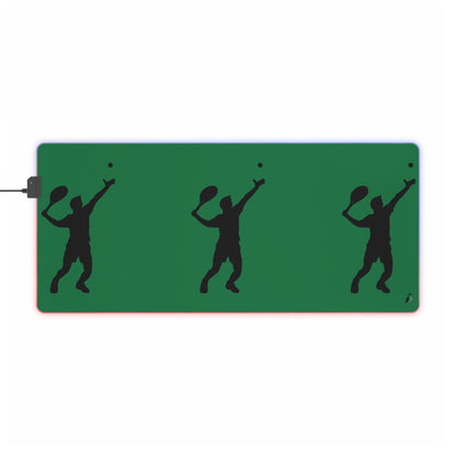 LED Gaming Mouse Pad: Tennis Dark Green