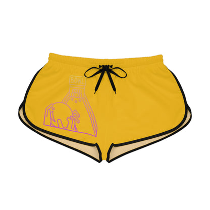 Women's Relaxed Shorts: Bowling Yellow