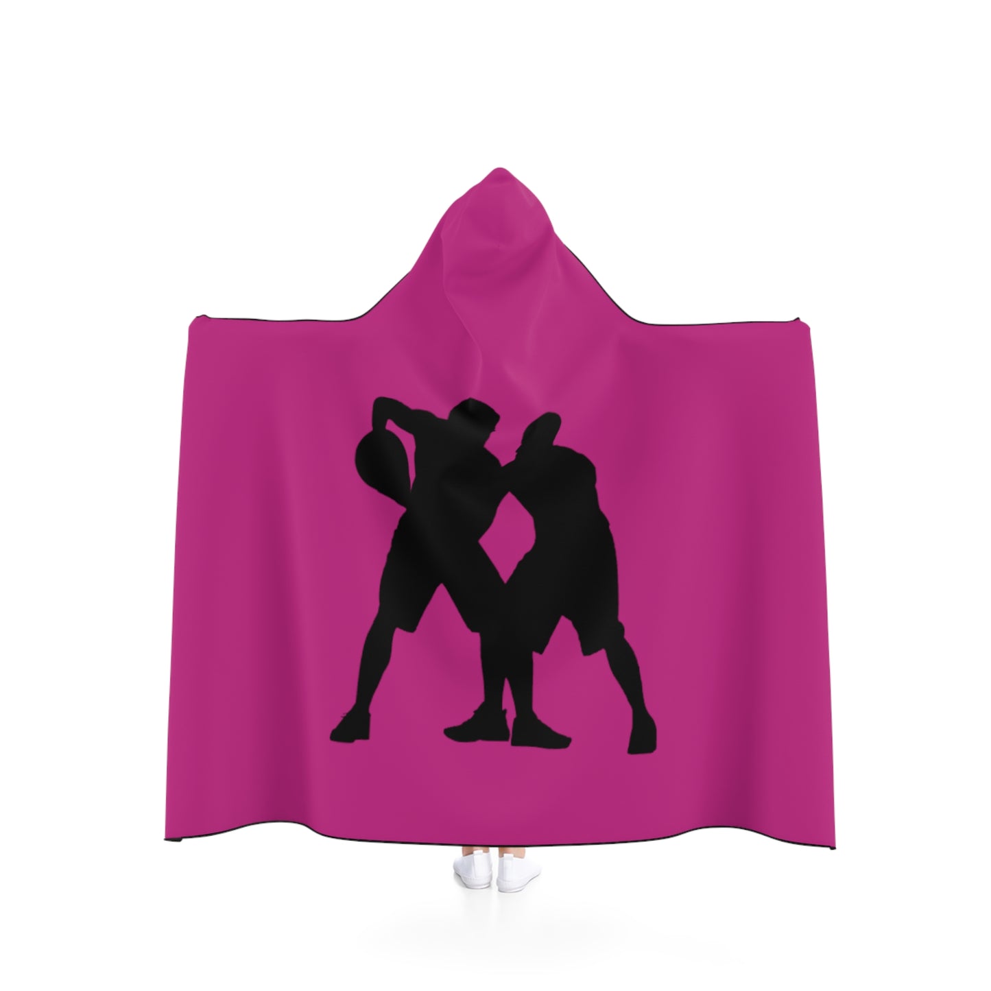 Hooded Blanket: Basketball Pink