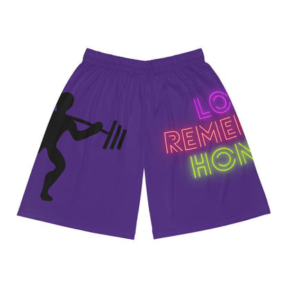 Basketball Shorts: Weightlifting Purple