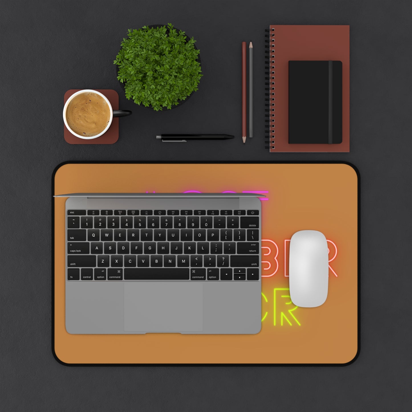 Desk Mat: Lost Remember Honor Lite Brown