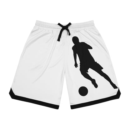 Basketball Rib Shorts: Soccer White