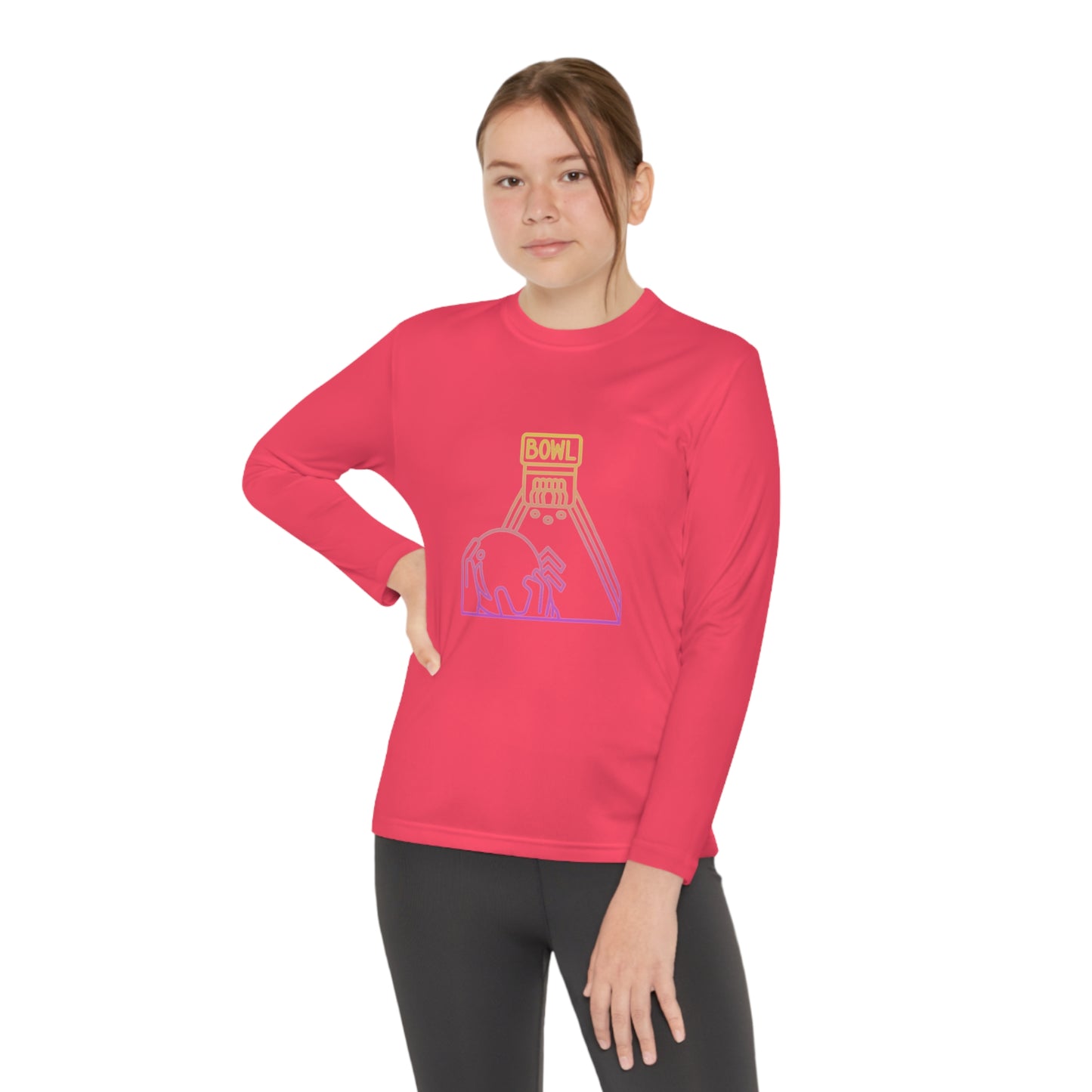 Youth Long Sleeve Competitor Tee: Bowling