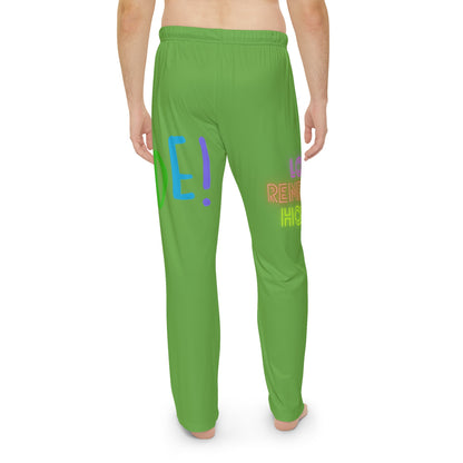 Men's Pajama Pants: LGBTQ Pride Green