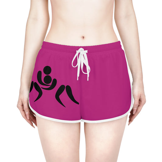 Women's Relaxed Shorts: Wrestling Pink