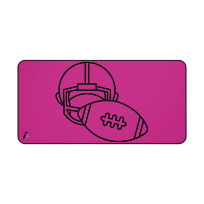 Desk Mat: Football Pink