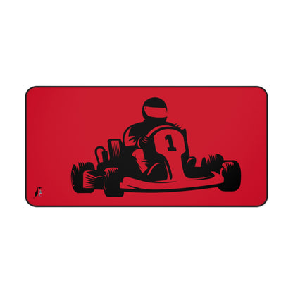 Desk Mat: Racing Dark Red