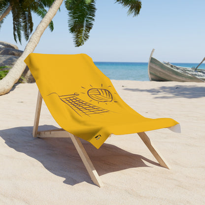 Beach Towel: Volleyball Yellow