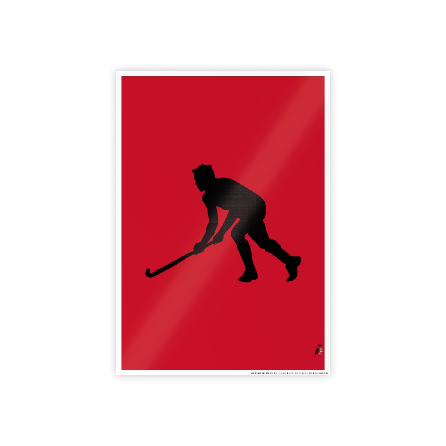 Gloss Posters: Hockey Dark Red