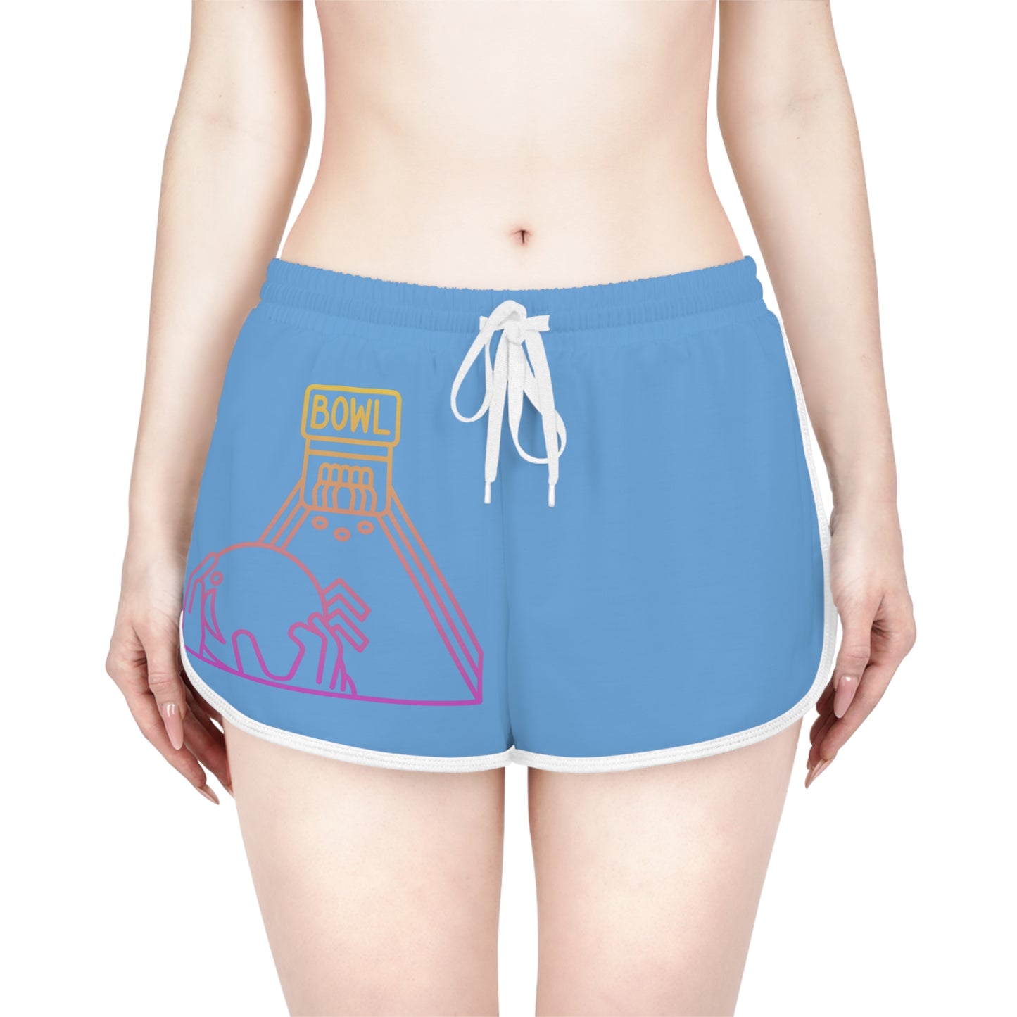 Women's Relaxed Shorts: Bowling Lite Blue