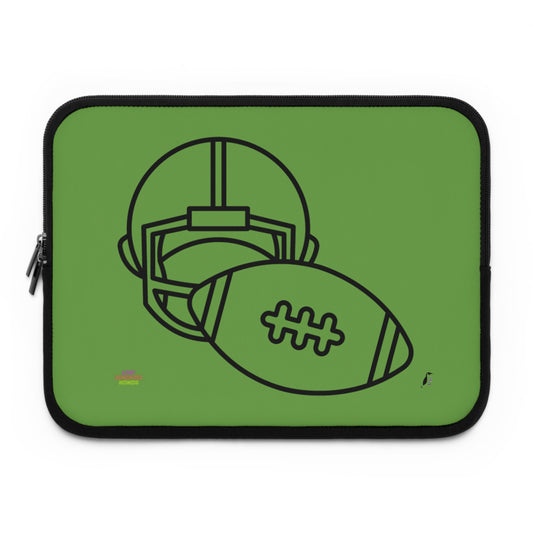 Laptop Sleeve: Football Green