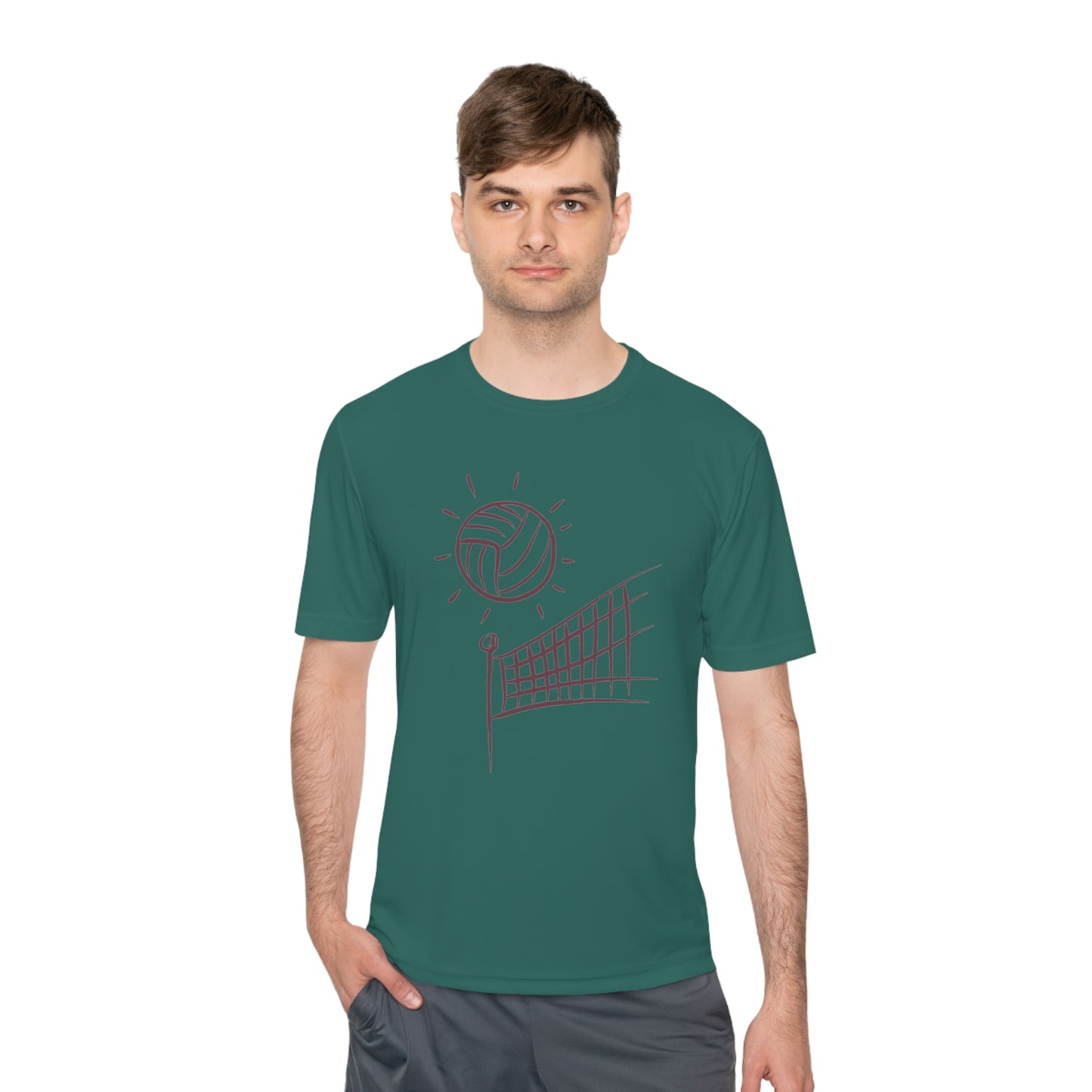 Moisture Wicking Tee: Volleyball #2