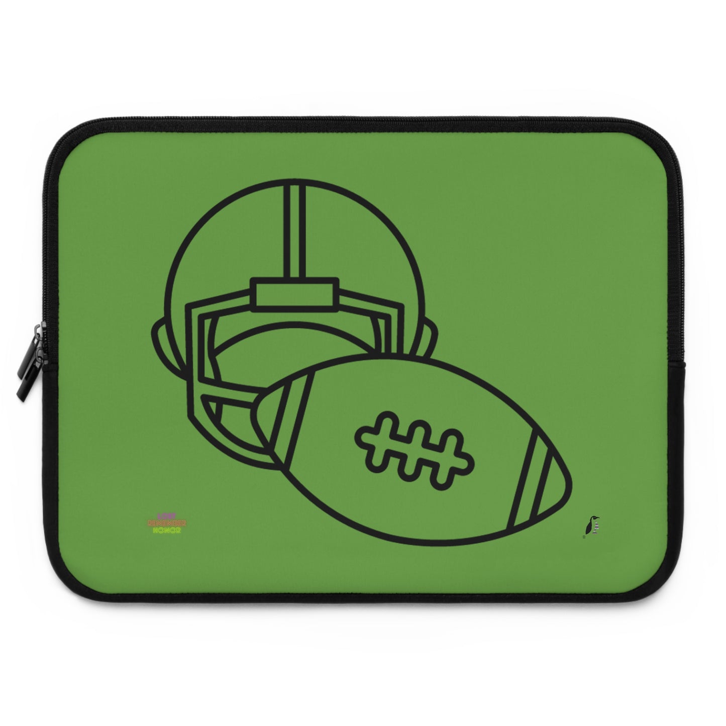 Laptop Sleeve: Football Green