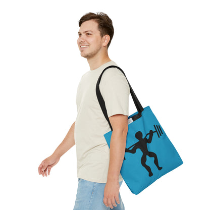 Tote Bag: Weightlifting Turquoise