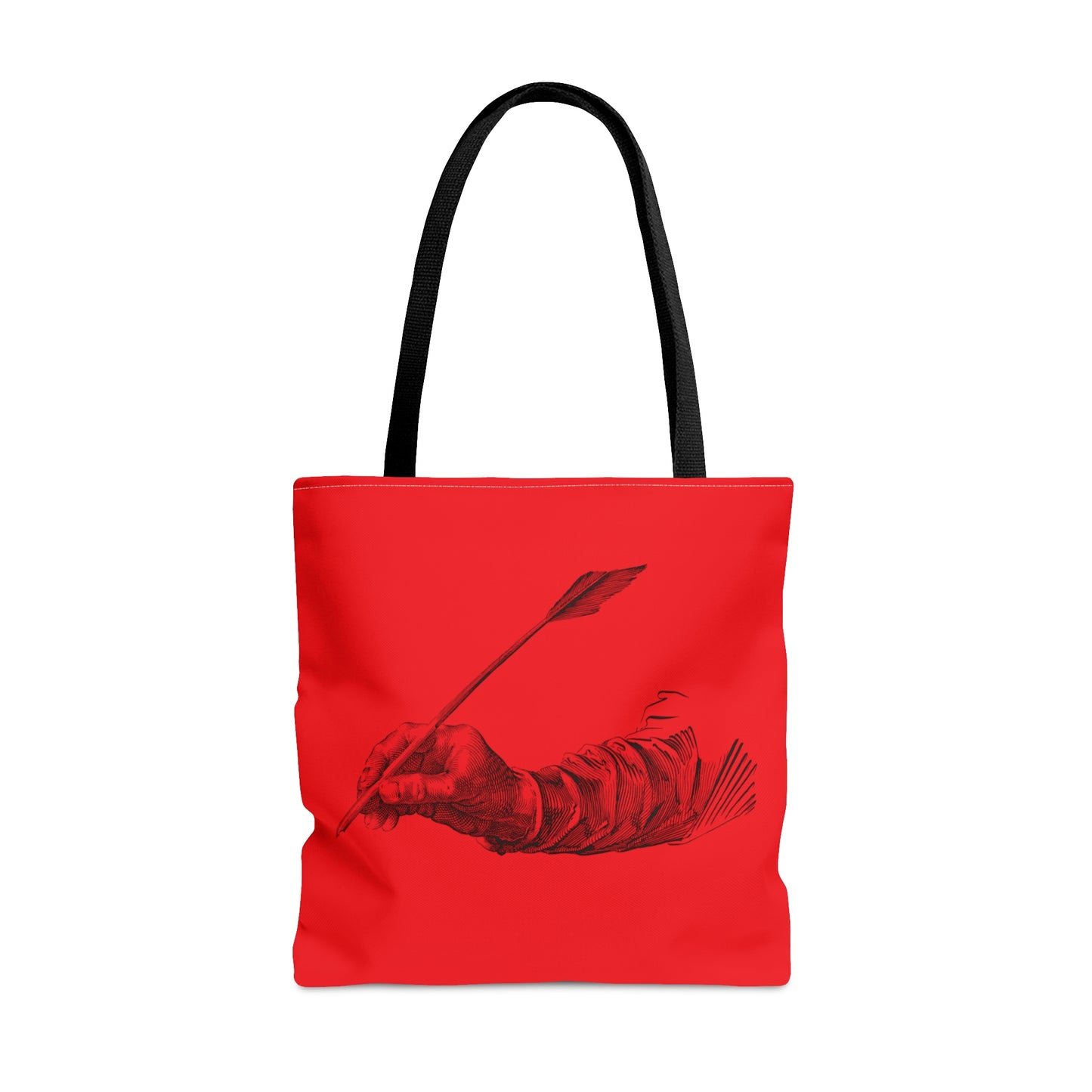 Tote Bag: Writing Red