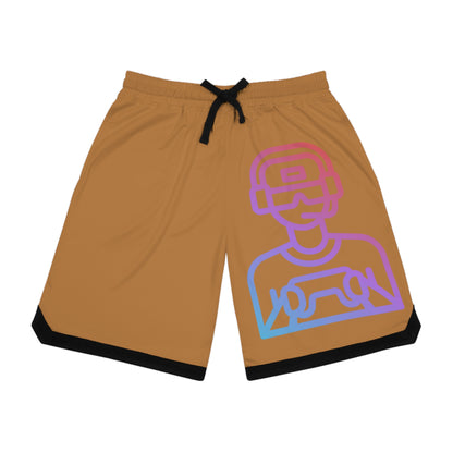 Basketball Rib Shorts: Gaming Lite Brown