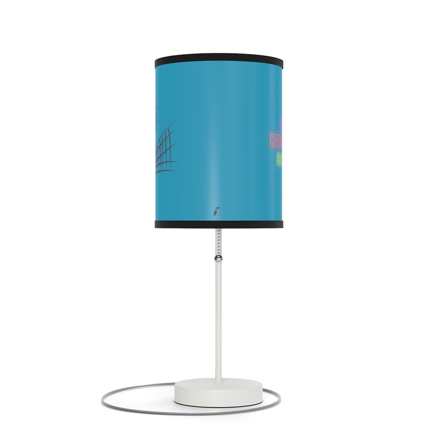 Lamp on a Stand, US|CA plug: Volleyball Turquoise