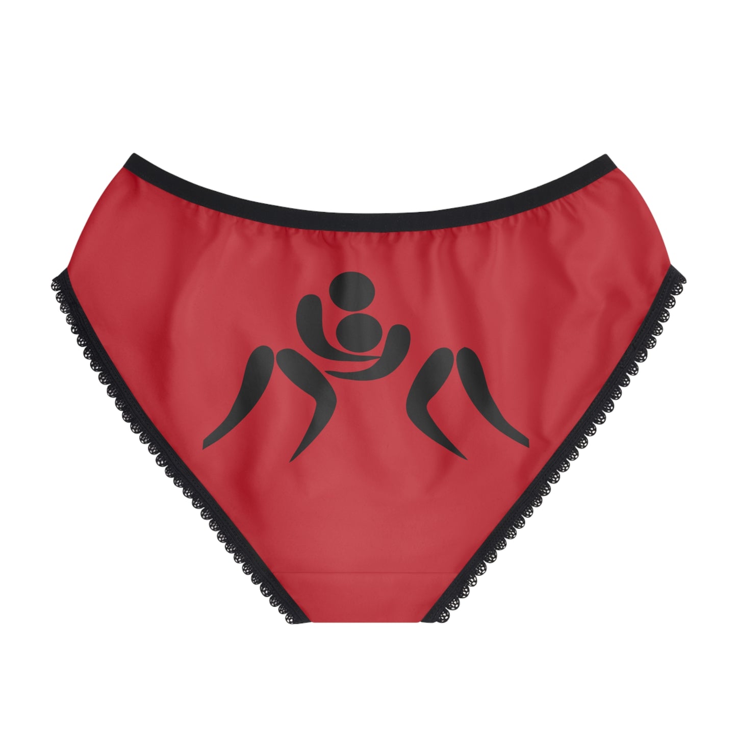 Women's Briefs: Wrestling Dark Red