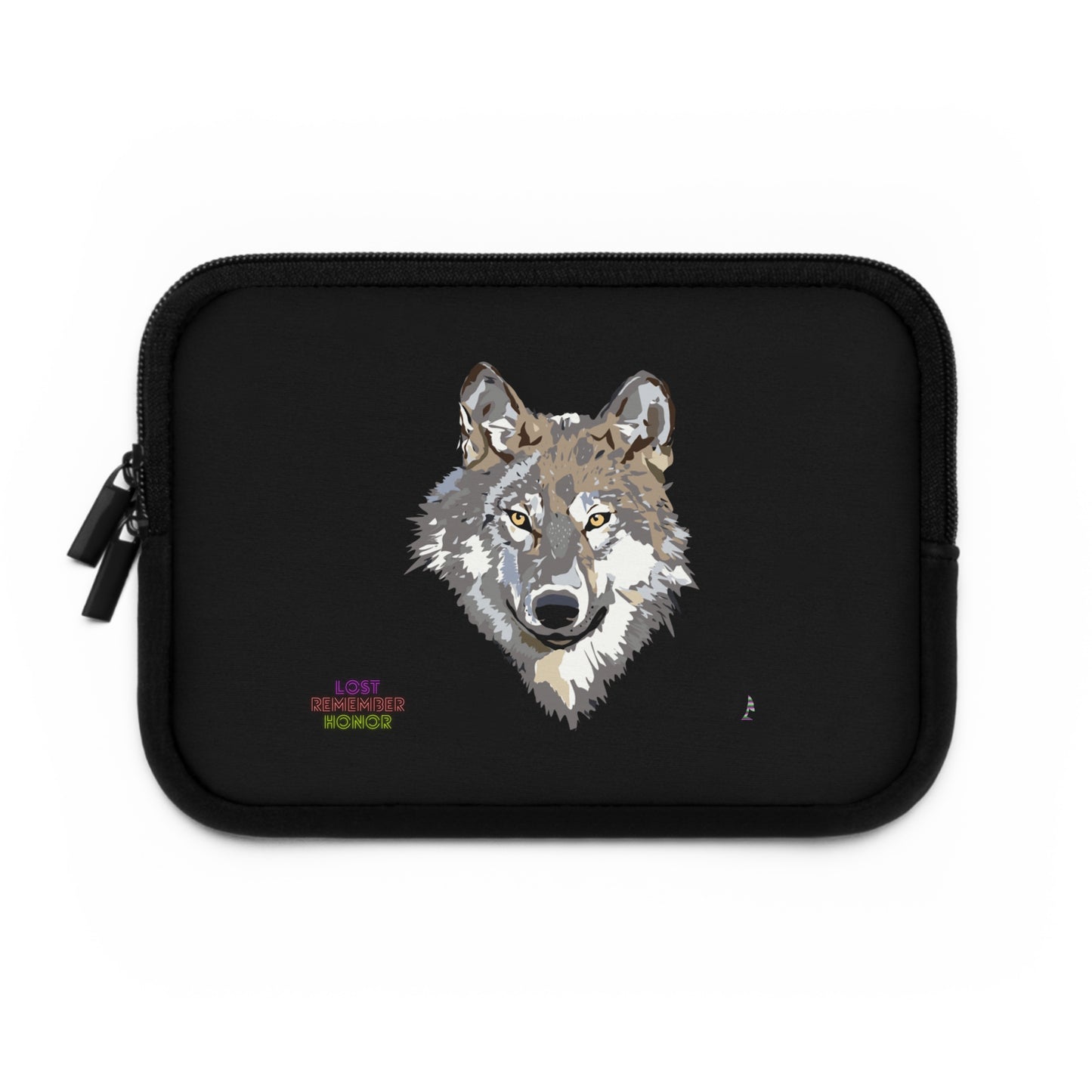 Laptop Sleeve: Wolves Black