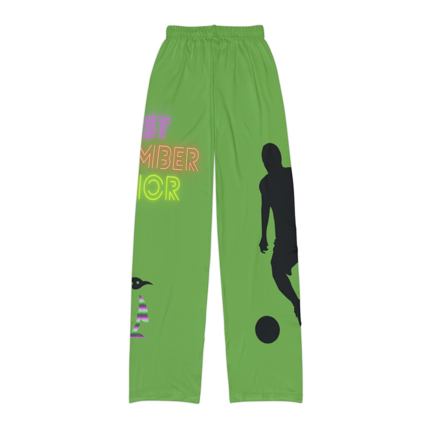 Kids Pajama Pants: Soccer Green