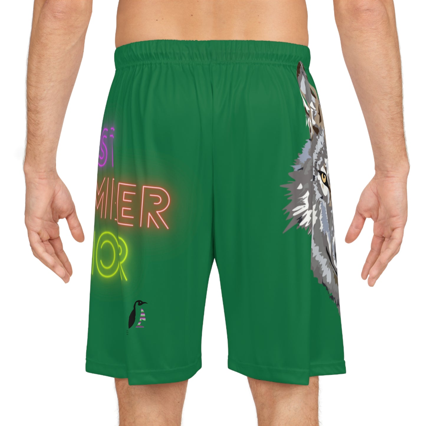 Basketball Shorts: Wolves Dark Green