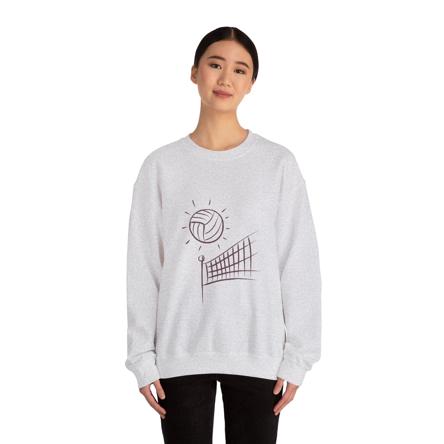 Heavy Blend™ Crewneck Sweatshirt: Volleyball #1 