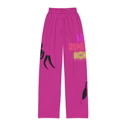 Kids Pajama Pants: Wrestling Pink