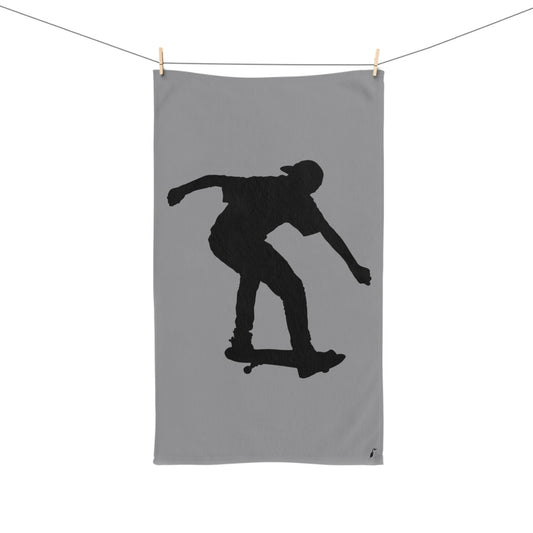 Hand Towel: Skateboarding Grey