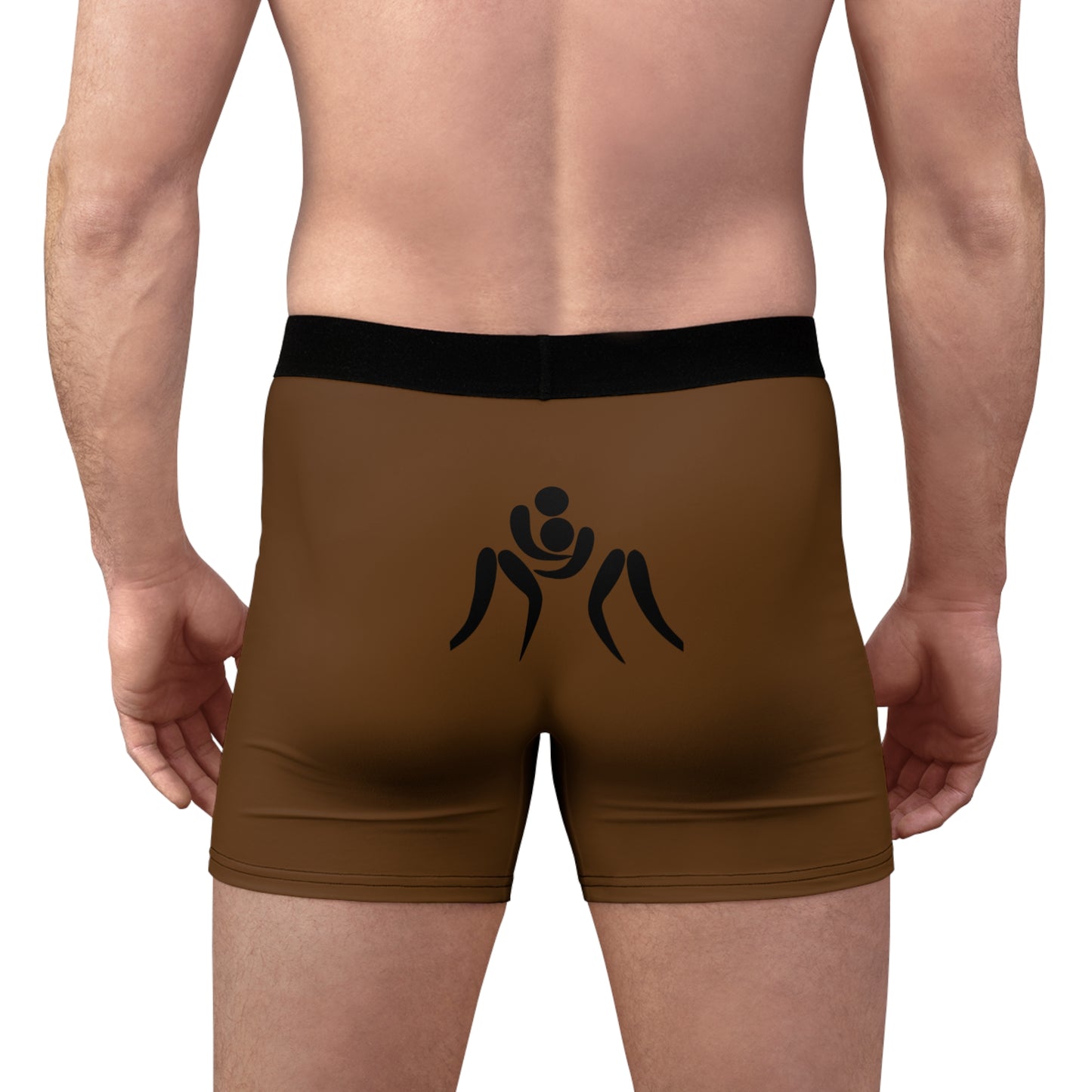 Men's Boxer Briefs: Wrestling Brown