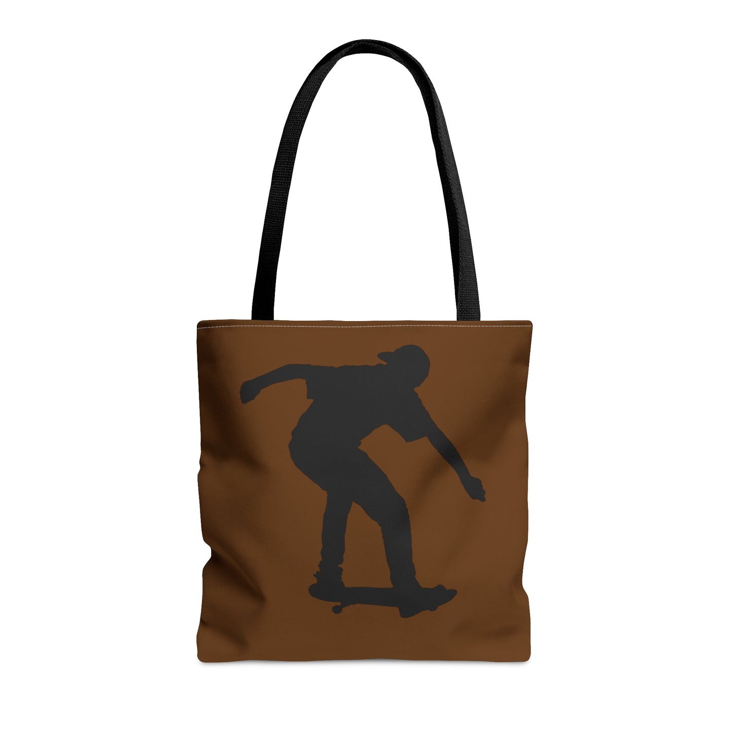 Tote Bag: Skateboarding Brown