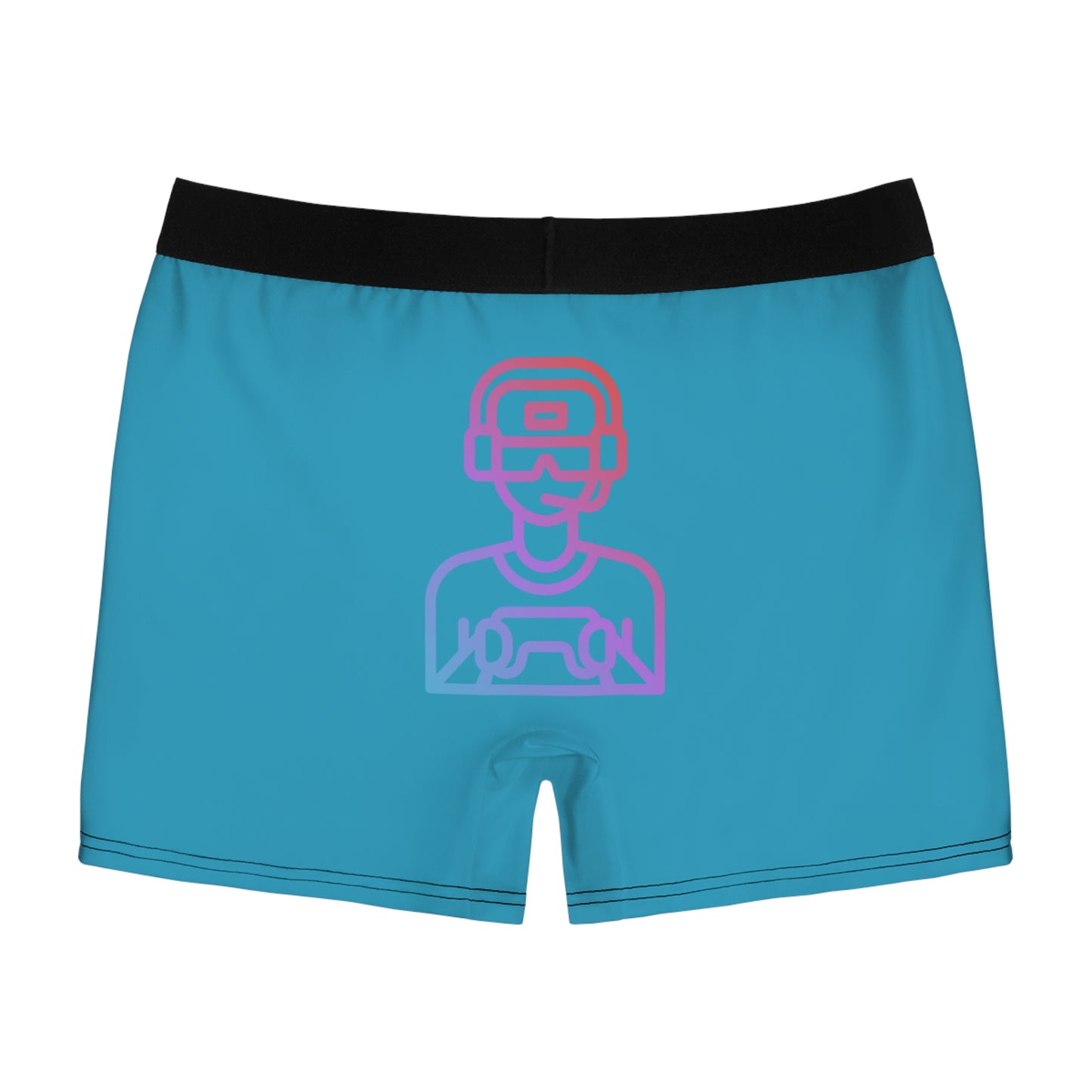 Men's Boxer Briefs: Gaming Turquoise