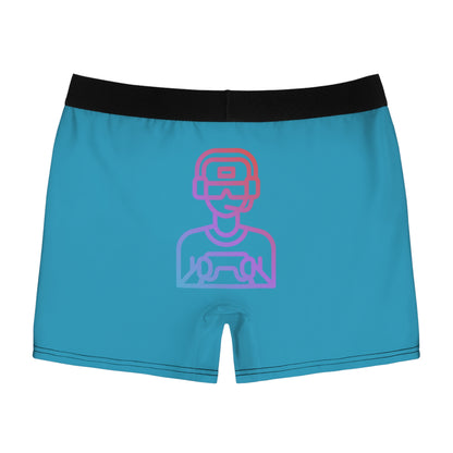 Men's Boxer Briefs: Gaming Turquoise