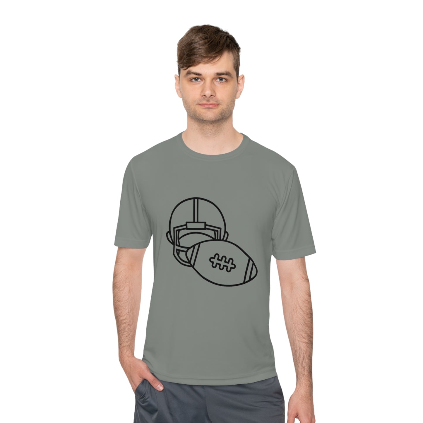 Moisture Wicking Tee: Football #2