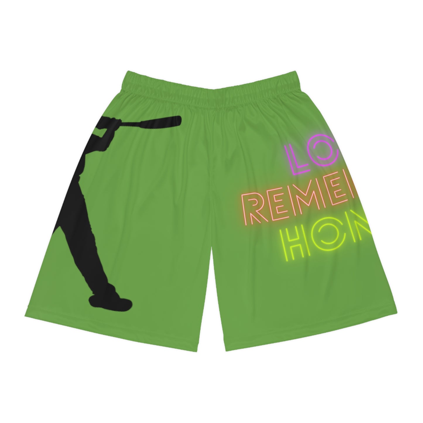 Basketball Shorts: Baseball Green