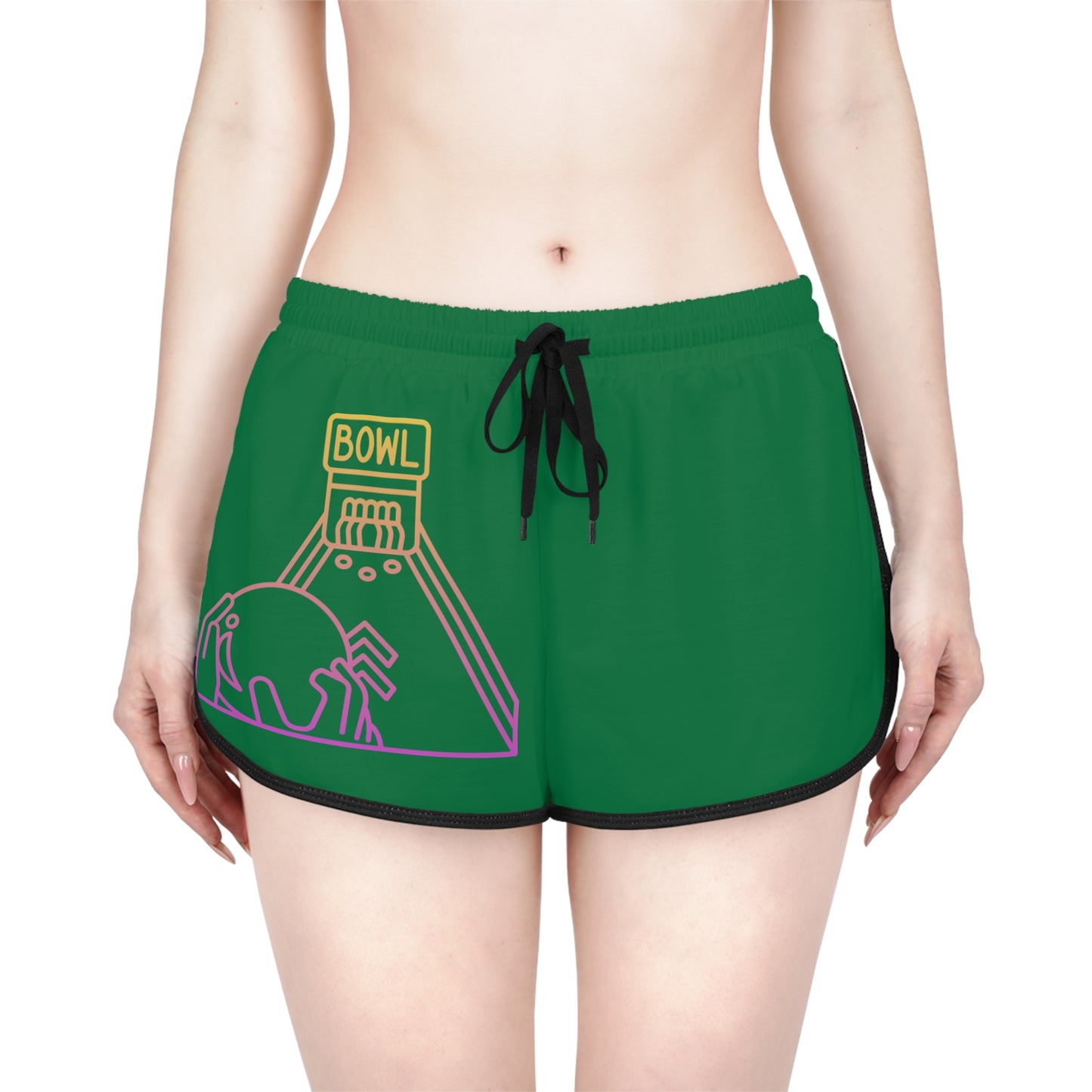 Women's Relaxed Shorts: Bowling Dark Green