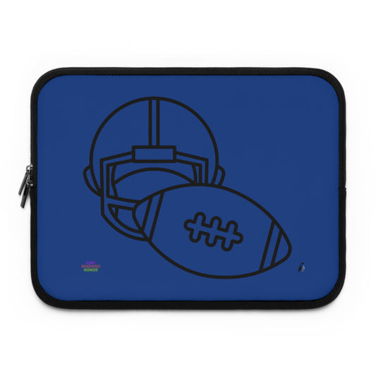 Laptop Sleeve: Football Dark Blue